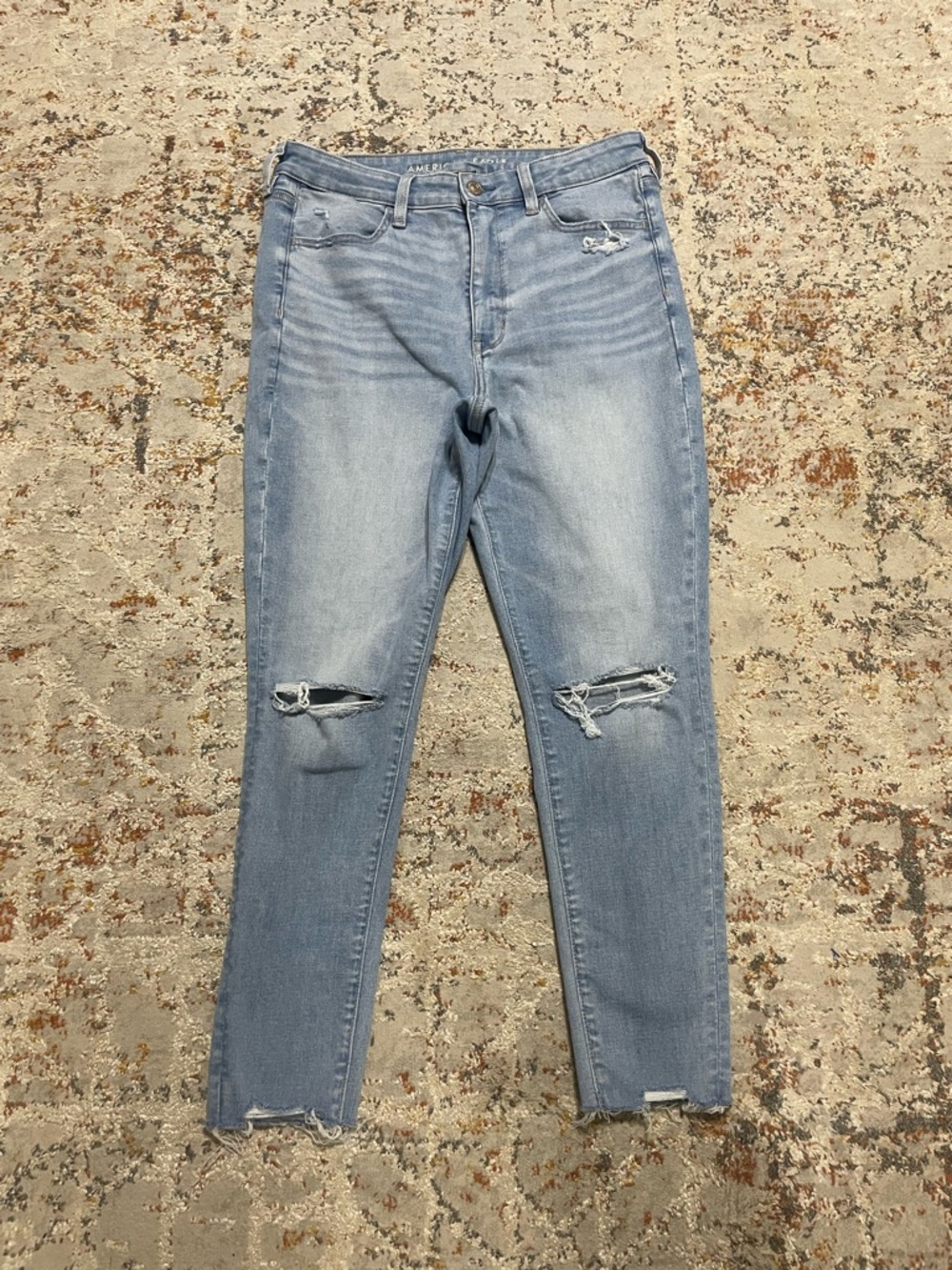 American eagle super high rise jeggings size 12 short